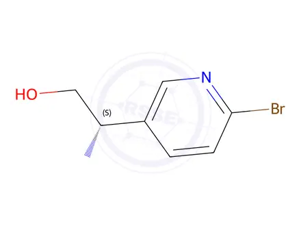 Chemical structure of (S)-2-Amino-2-(6-bromopyridin-3-yl)ethanol