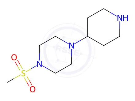 Chemical structure of 1-(Methylsulfonyl)-4-(piperidin-4-yl)piperazine (Dihydrochloride)