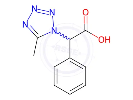 Chemical structure of (5-Methyl-1H-tetrazol-1-yl)(phenyl)acetic acid
