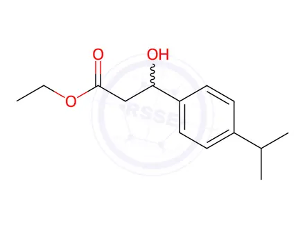 Chemical structure of Ethyl β-hydroxy-4-(1-methylethyl)benzenepropanoate