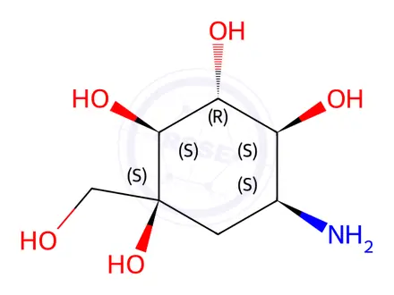 Chemical structure of Voglibose Impurity 46