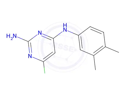 Chemical structure of 6-Chloro-N4-(3,4-dimethylphenyl)pyrimidine-2,4-diamine
