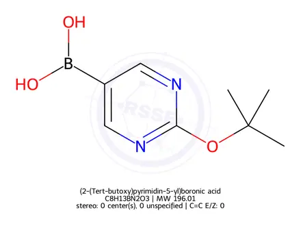 Chemical structure of (2-(Tert-butoxy)pyrimidin-5-yl)boronic acid