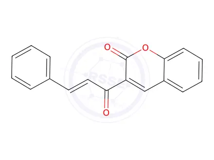 Chemical structure of 3-(3-Phenylacryloyl)-2H-chromen-2-one