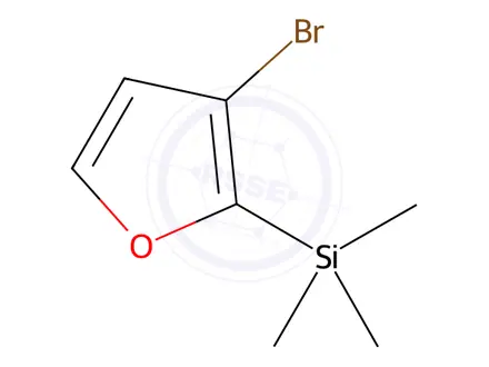 Chemical structure of Furan, 3-bromo-2-(trimethylsilyl)-