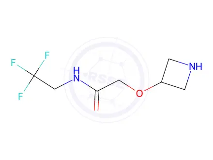 Chemical structure of 2-(Azetidin-3-yloxy)-N-(2,2,2-trifluoroethyl)acetamide