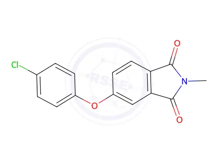 Chemical structure of 5-(4-Chlorophenoxy)-2-methylisoindoline-1,3-dione