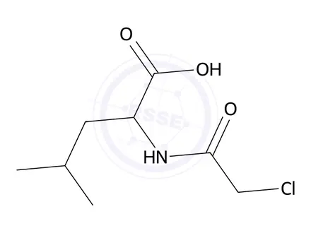 Chemical structure of 2-(2-Chloroacetamido)-4-methylpentanoic acid