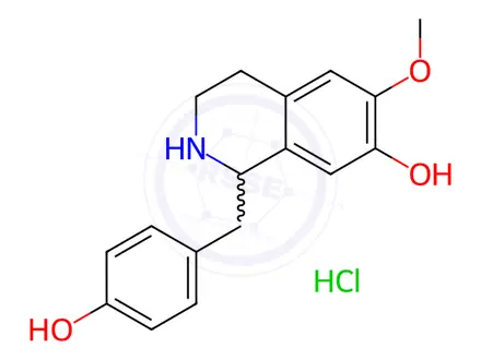 Chemical structure of (±)-Coclaurine HCl