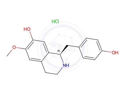 Chemical structure of (R)-Coclaurine HCl