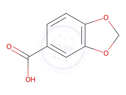 Chemical structure of Piperonylic acid