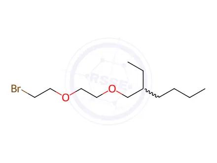 Chemical structure of Heptane, 3-[[2-(2-bromoethoxy)ethoxy]methyl]-