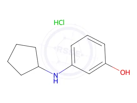 Chemical structure of 3-(Cyclopentylamino)phenol Hydrochloride