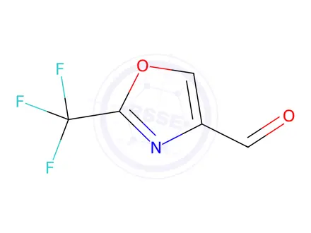 Chemical structure of 4-Oxazolecarboxaldehyde, 2-(trifluoromethyl)-