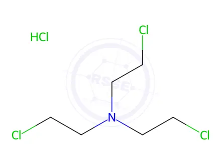 Chemical structure of Tris(2-chloroethyl)amine hydrochloride