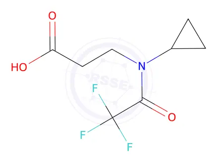 Chemical structure of 3-(n-Cyclopropyl-2,2,2-trifluoroacetamido)propanoic acid
