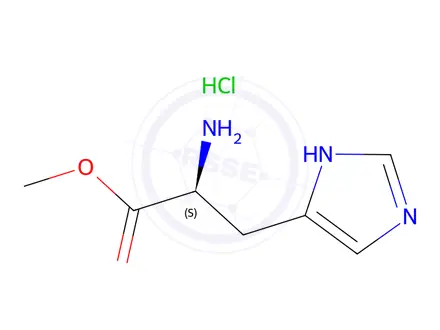 Chemical structure of methyl L-histidinate hydrochloride