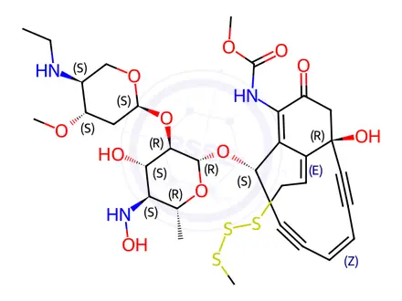 Chemical structure of calicheamicin T