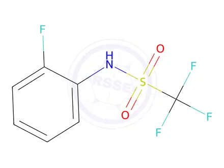 Chemical structure of Methanesulfonamide, 1,1,1-trifluoro-N-(2-fluorophenyl)-