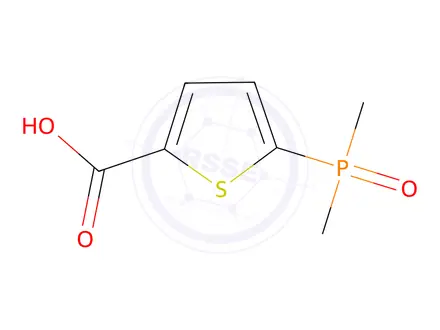 Chemical structure of 5-(dimethylphosphoryl)thiophene-2-carboxylic acid