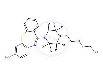 Chemical structure of 7-Hydroxy Quetiapine-d8