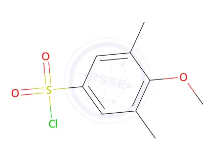 Chemical structure of 4-Methoxy-3,5-dimethylbenzene-1-sulfonyl chloride