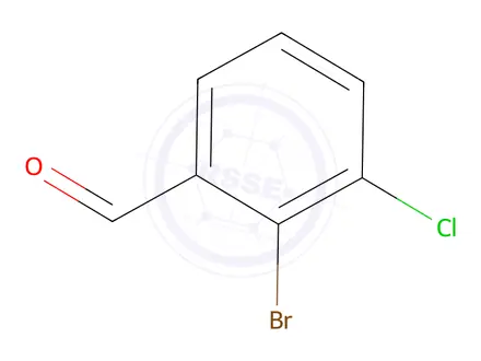 Chemical structure of 2-Bromo-3-chlorobenzaldehyde