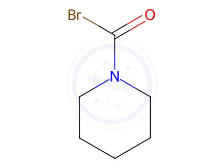 Chemical structure of 1-Piperidinecarbonylbromide(8CI,9CI)
