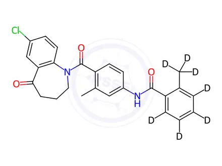 Chemical structure of 5-Dehydro Tolvaptan-d7
