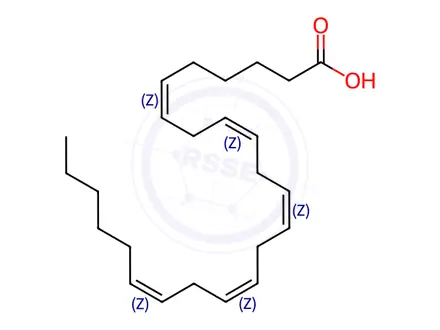 Chemical structure of 6(Z),9(Z),12(Z),15(Z),18(Z)-Tetracosapentaenoic acid