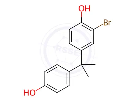 Chemical structure of 3-Monobromobisphenol A