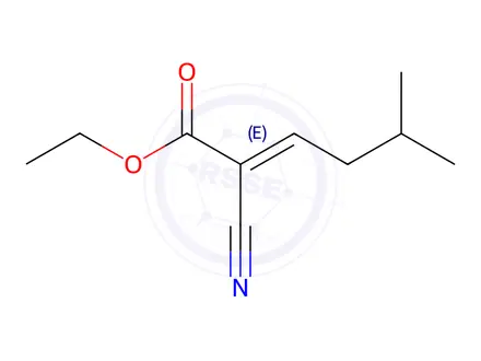 Chemical structure of (E)-Ethyl 2-cyano-5-methylhex-2-enoate