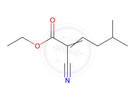 Chemical structure of Ethyl 2-cyano-5-methyl-2-hexenoate