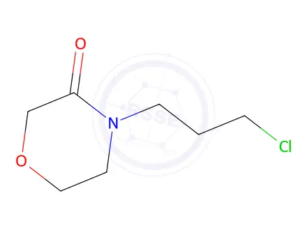 Chemical structure of 4-(3-Chloropropyl)morpholin-3-one