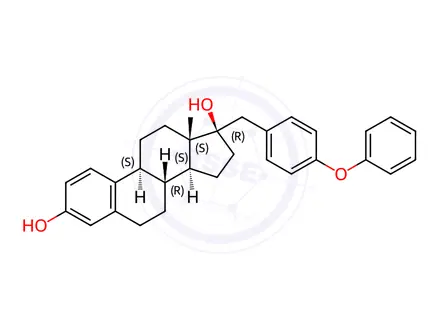 Chemical structure of 17α-4’-Benzyloxybenzyl Estradiol