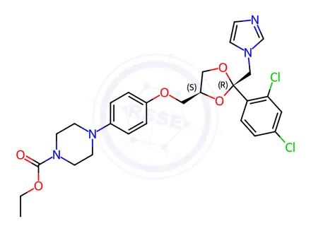 Chemical structure of Ketoconazole Impurity 73