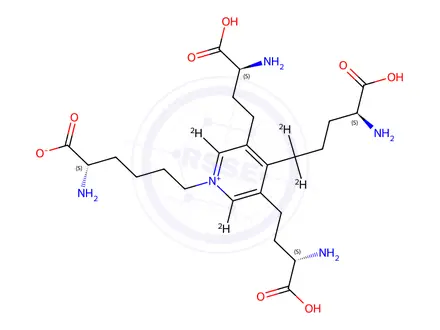 Chemical structure of Desmosine-d4 (major) Inner Salt