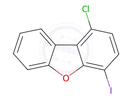Chemical structure of Dibenzofuran, 1-chloro-4-iodo-