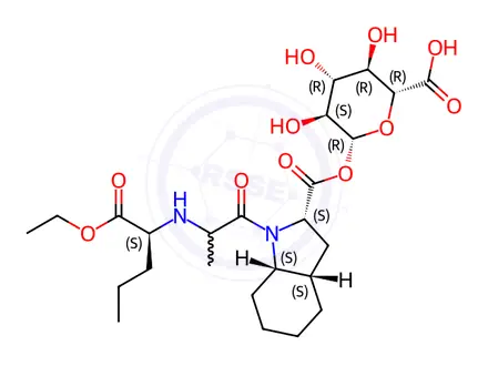 Chemical structure of Perindopril Acyl-b-D-Glucuronide (>85%)