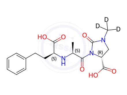 Chemical structure of Imidaprilat-d3