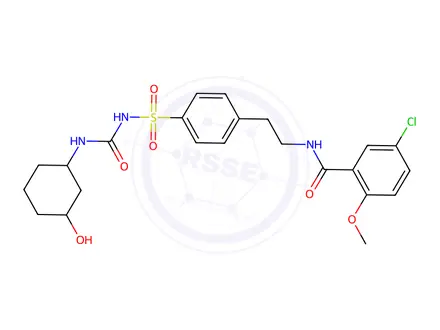 Chemical structure of 3-hydroxyglibenclamide