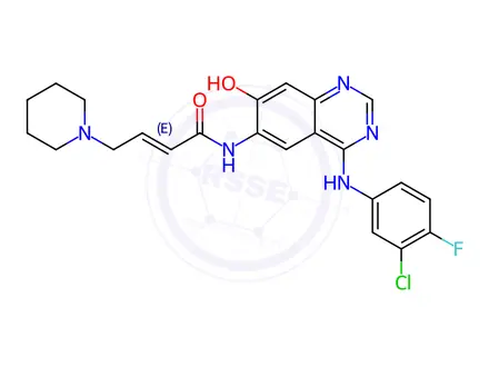 Chemical structure of Dacomitinib Desmethyl Impurity