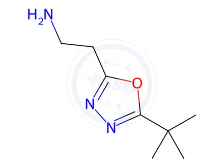 Chemical structure of 2-(5-(tert-Butyl)-1,3,4-oxadiazol-2-yl)ethan-1-amine