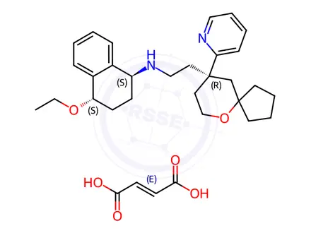 Chemical structure of Tegileridine Fumarate
