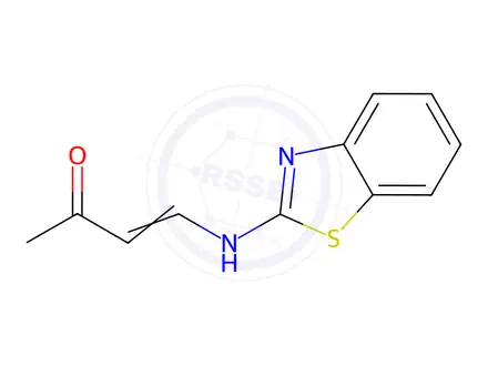 Chemical structure of 3-Buten-2-one,4-(2-benzothiazolinylideneamino)-(8CI)