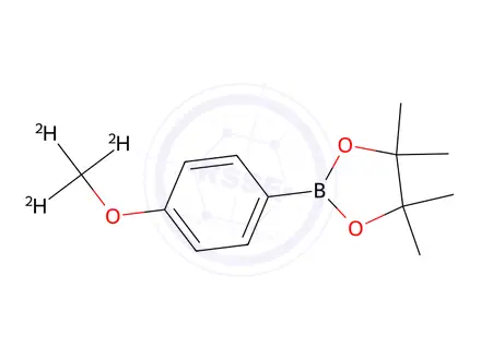 Chemical structure of 2-[4-(METHOXY-D3)PHENYL]-4, 4, 5, 5-TETRAMETHYL-1, 3, 2-DIOXABOROLANE