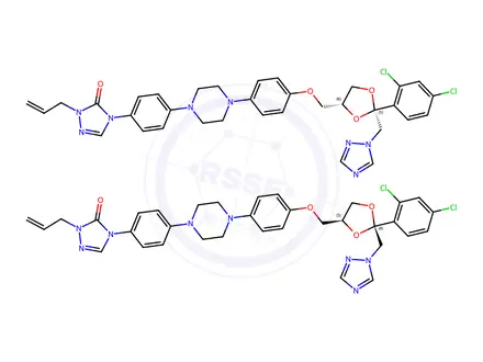 Chemical structure of Itraconazole Impurity 81
