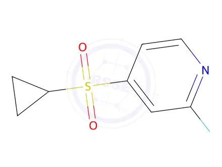 Chemical structure of 4-(Cyclopropylsulfonyl)-2-fluoropyridine