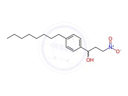 Chemical structure of 3-Nitro-1-(4-octylphenyl)propan-1-ol