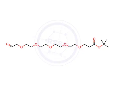 Chemical structure of tert-Butyl 1-oxo-3,6,9,12,15-pentaoxaoctadecan-18-oate